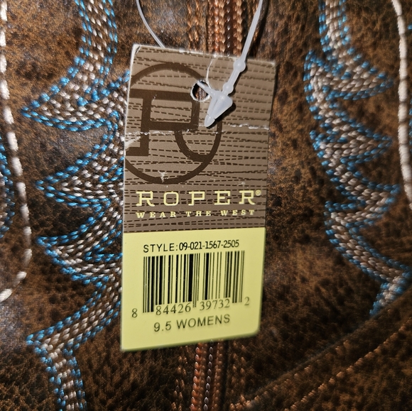 Roper Shay vintage style cowgirl boots size 9.5, soft & flexible - Picture 10 of 13